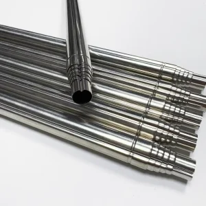 Custom 5 Sections Stainless Steel Telescopic Extension Pole with One Groove No Rotating Pole