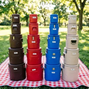 Custom 5L 90L Drink Bottle Cooler in Travel Beverage Tubs Ice Buckets for Camping Metal Food Storage Party Wine Beer Ice Buckets