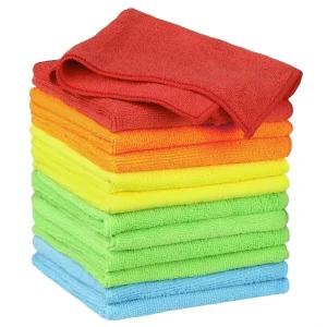 Custom 80% Polyester 20% Polyamide Microfiber Cleaning Cloth 300gsm Quick Dry Warp Knitted Car Detailing Towel Car Kitchen Cloth