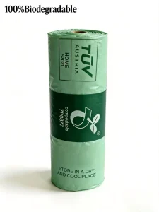 Custom Biodegradable Compostable PLA Plastic Garbage Bags, Heavy-Duty Bin Bags