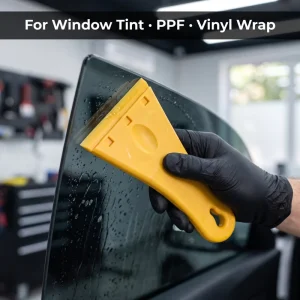 Custom Color Auto Film Squeegee, Durable ABS Body, Replaceable Rubber Blade for PPF, Window Tint, Vinyl Wrap Installation