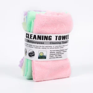 Custom Colorful Soft Heavy-Duty Microfiber Cleaning Cloths for Kitchen