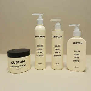 Custom Colors Reusable Shampoo Lotion Cream Packaging Bottles and Jars for Personal Care Brands Travel Use