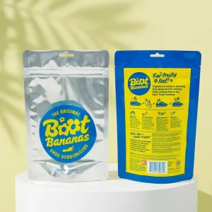 Custom Daily Chemical Stand up Pouch for Shoe Deodorisers Packaging One Side Clear Mylar Packaging Bag with Zipper