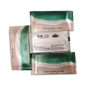 Custom Design Single Packed Cleaning Wet Tissue Individual Hand Wet Wipe for Restaurant Hotels