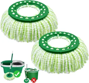 Custom Detachable Synthetic Cotton Yarn Rectangle 360 Spin Mop Refill Head