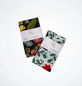 Custom Digital Print Floral 100% Cotton Industrial Kitchen Waffle Flour Sack Dish Sublimation Tea Towel Sustainable