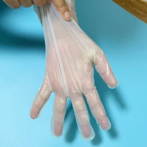 Custom Disposable Clear Waterproof Compostable PLA/PBA Household Gloves