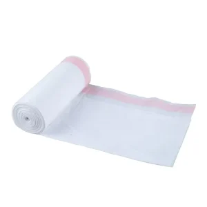 Custom Disposable Eco Friendly White Plastic Drawstring Trash Garbage Bag Large Scented Recycled PE Liners Gravure Printed