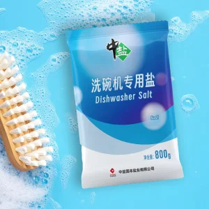 Custom Disposable Natural Dishwasher Salt Household Dishwashing Detergent 800g Dishwasher Cleaning Powder