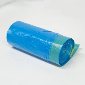 Custom Drawstring Biodegradable Trash Bags with Tie String Valve Household Use PE Material Gravure Printing