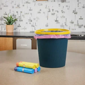 Custom Drawstring and Star Seal Plastic Trash Bags on Rolls Heat Sealed LDPE