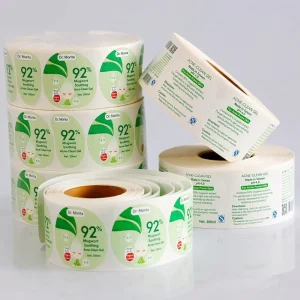 Custom Eco Friendly Durable Adhesive Labels Roll Print Brand Waterproof Oil Resistant Stickers for Daily Chemical Skin Care