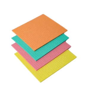 Custom Eco-Friendly Swedish Dish Cloth Biodegradable Cellulose Sponge Scouring Pad