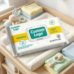 Custom Fragrance Free Gently Baby Wipes Soft Baby Cleansing Wipes for Sensitive Skin 99% Water Based Wet Tissue