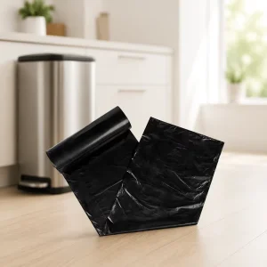 Custom HDPE Star Seal Garbage Bags Heavy Duty Leak proof Biodegradable Trash Bags for Kitchen Office Industrial Waste