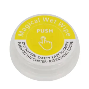 Custom Hand Compression Push Wipe Mini Nonwoven Disposable Cleaning Wipes