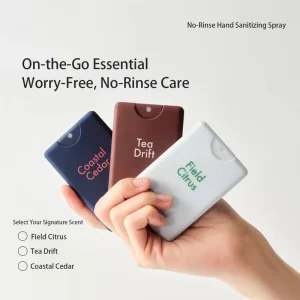 Custom Hand Sanitizing Spray Portable Eco Friendly Chemical 99.99% Germicidal Fruit Floral Scented Perfume Spray Supplier