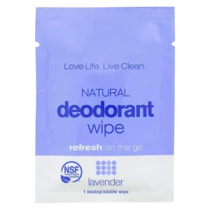 Custom Individually Wrapped Deodorant Wipes Natural Refreshing Body Cleansing Wipes