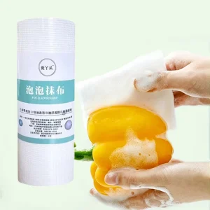 Custom Kitchen Cleaning Cloth Paper Towel Soft Disposable Washable Cleaning Wipes Cleaning Agent Dish Cloth Kitchen Tissue Roll