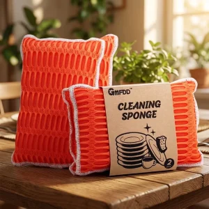Custom Kitchen Scouring Pad Heavy Duty Abrasive Dish Washing Sponge Scrubber Pot Pan Cleaning Scour Pad Bulk