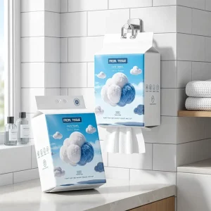 Custom LOGO Portable Large Package Nonwoven Quick Dry Disposable Face Towels 20pc 20*20cm Thick Soft
