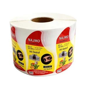Custom Label Stickers logo Waterproof Vinyl PVC Dishwashing Liquid Plastic Bottle Laundry Detergent Transparent Label Printing