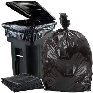 Custom Large Black Heavy Duty Trash Bags for Home Street Dustbins Companies and Campuses