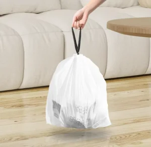 Custom Large Leak-Proof Garbage Bags Drawstring Bin Liners