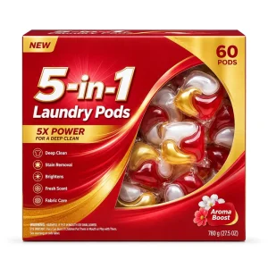 Custom Laundry Capsules 3 in 1 Eco-Friendly Detergent Pods Dual Layer Non-Irritant Soft Formula for Washing Machines
