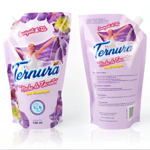 Custom Laundry Detergent Package Spout Pouch for Personal Care Leak proof Liquid Packafing Bag with Nozzle