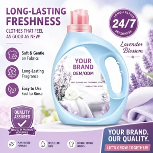 Custom Liquid Laundry Detergent Effective Stain Removal Fabric Care for Household