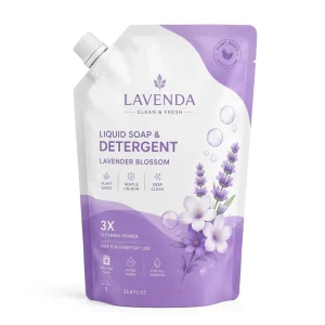 Custom Liquid Soap Spout Pouch Refill Bag Stand up with Handle for Detergent Laundry 300ml 500ml 1L
