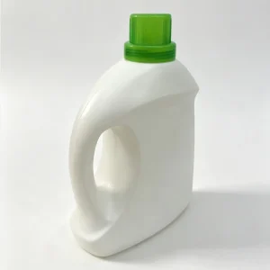Custom Logo 1L 2L HDPE Plastic Laundry Detergent Bottle White Blue Yellow for Liquid Soap Packaging
