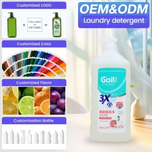 Custom Logo 1L Bulk Dishwashing Detergent Factory Price Rich Foam Deep Cleaning Liquid Dish Soap Manufacturer