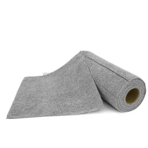 Custom Logo 25cmx25cm 20pcs Disposable Microfibre Towel Car Wash Cloth Micro Fiber Car Cleaning Drying Microfiber Towel Roll