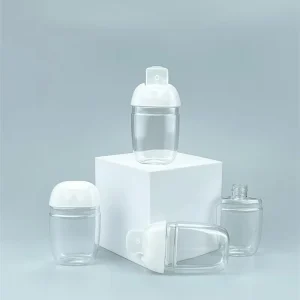 Custom Logo 30ml Pocket Hand Sanitizer Gel Bottle Holder ABS Silicone with Seal Travel Skincare On the Go Industrial Packaging