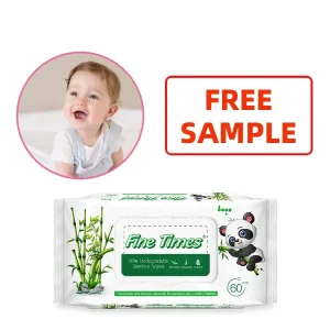 Custom Logo 60pcs Large Baby Wipes 99% Pure Water Sensitive Skin Care Baby Wet Wipes