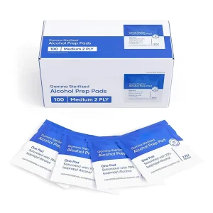 Custom Logo 70% Isopropyl Alcohol Prep Pads Individually Wrapped Household Disinfecting Wipes Non-Woven 2-Year Shelf Life
