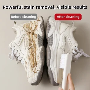 Custom Logo Color Deep Cleaning 2 in 1 Shoe Brush Set Soft Bristle Scraper for Sneakers Suede Boots Gentle Nonslip Handle