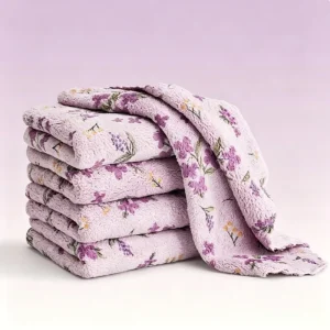 Custom Logo Coral Fleece Towel Set Super Soft Quick Dry Towels Set for Kitchen Household Cleaning