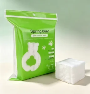 Custom Logo Disposable Nonwoven Soft Square Cotton Pads Lint Free Facial Makeup Remover Beauty