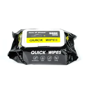 Custom Logo Eco-Friendly 30-Piece Shoe Shine Wet Tissue Wet Cleansing Wipes for White Shoe Cleaning for Shoe Care Top Wet Wipes