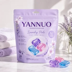 Custom Logo Laundry Detergent Pods Packaging Bag Resealable Zipper Shampoo Soap Doypack Aluminum Foil High-Barrier Stand-Up Bag