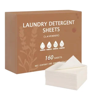 Custom Logo Laundry Sheet Strip Manufacturer Fresh Linen Hypoallergenic Biodegradable Washing Laundry Paper Sheet