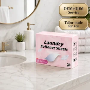 Custom Logo Lavender Scented Eco Friendly Dryer Sheets & Fabric Softener for Sensitive Skin