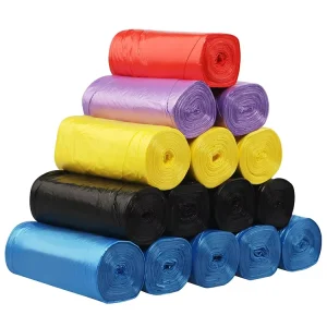 Custom Logo Multiple Colors Outdoor Trash Bags Household Odor Control Rubbish Garbage Bag
