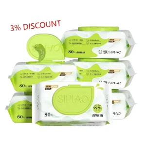 Custom Logo OEM Service Disposable Cleansing Soft Flushable Wet Wipes