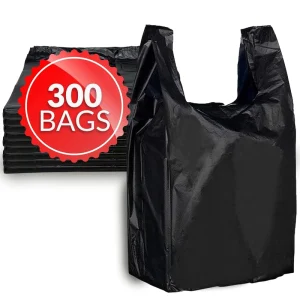 Custom Logo Plastic Vest Handle T-Shirt Bags for Office Use