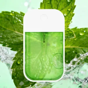 Custom Logo Pocket Hand Sanitizing Spray Alcohol Based Chemical Formula Hydrating Moisturizing Perfume Touch Land Power Liquid